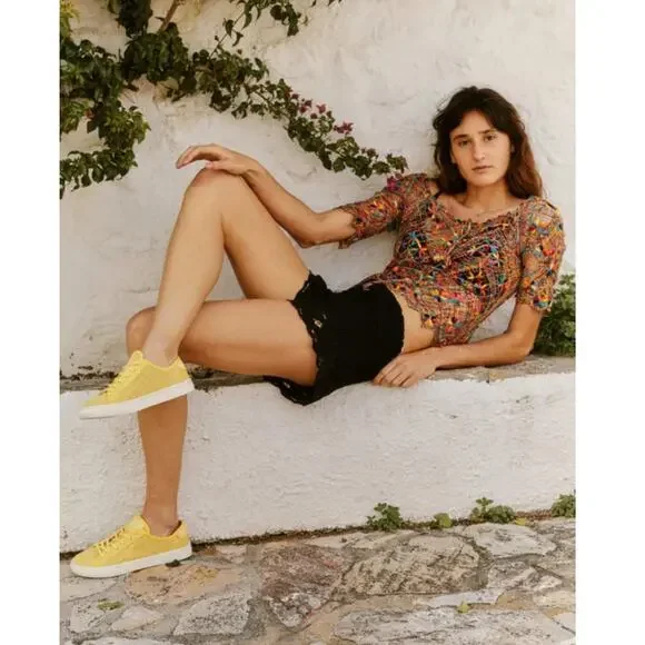 Soludos Women's Canaria Yellow The Ibiza Mesh Sneaker Size 9 - Picture 13 of 13